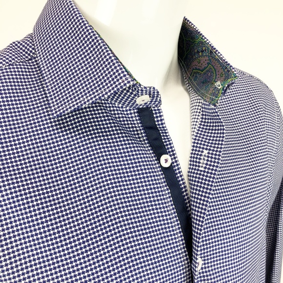 Michelson's Modern Fit Button Front Dress Shirt L - Picture 3 of 8